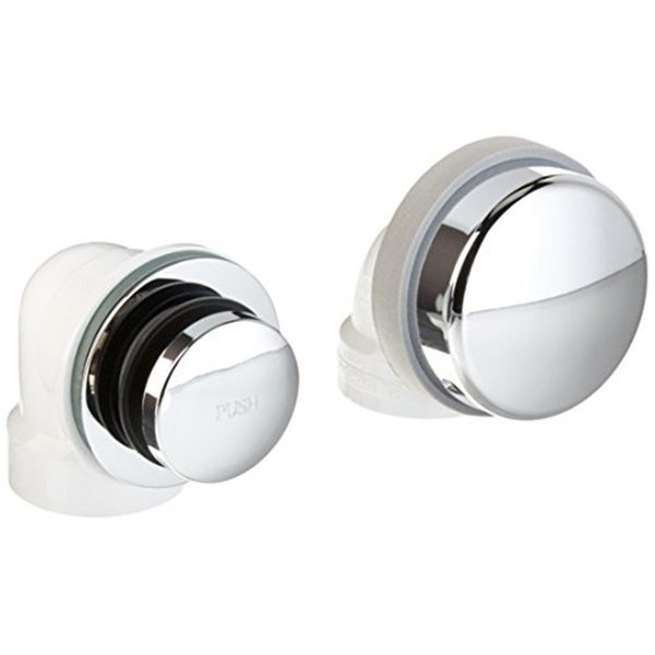 Half Kit TapToe Foot Actuated Schedule 40 PVC Chrome Plated, Watco Mfg, Mfr#: 901FAPVCCP